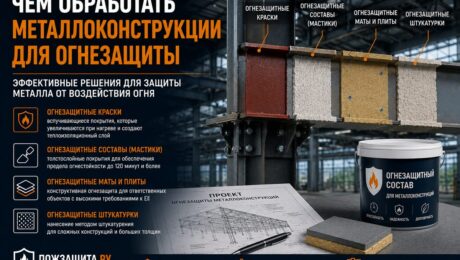 Чем обработать металлоконструкции для огнезащиты